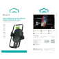 Support Voiture Chargeur Sans Fil de grille d'aération 10W - Devia - Noir — Devia · Smarty Paris 18e