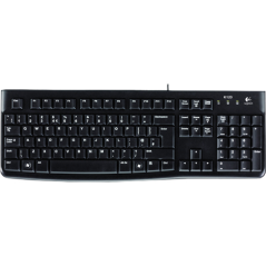 Clavier Filaire USB Logitech K120 - Français AZERTY - Noir - Informati