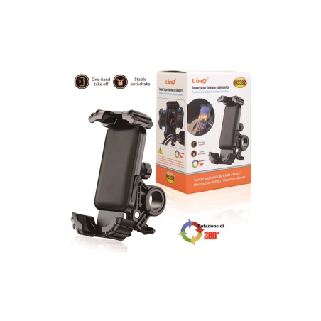 Support de Téléphone Pour Vélo - LinQ H3382 - Supports Ref G6161 | Sma