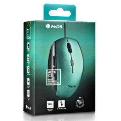 Souris Ergonomique Filaire NGS Moth Ice USB/Type C Avec Boutons Silenc