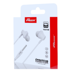 Écouteur Jack Avec Fil E13B FASR - Blanc - Supports Ref A2612 | Smarty