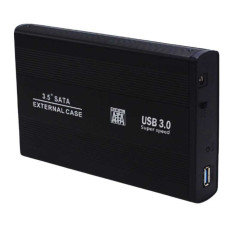 Boîtier Disque Dur Externe USB 3.0 pour Ordinateur Portable 3.5 Pouces