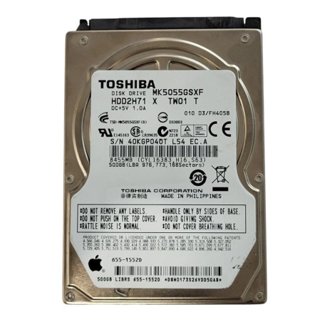 Toshiba Hard Drive MK5055GSXF 500GB SATA | Smarty