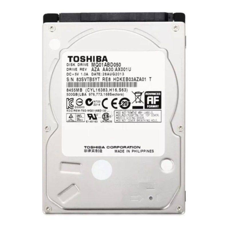 Hard Drive Toshiba MQ01ABD050 – 500GB 2.5-inch SATA · Refurbished Hard Drive Toshiba MQ01ABD050 – 500GB 2.5-inch SATA · Refurbished