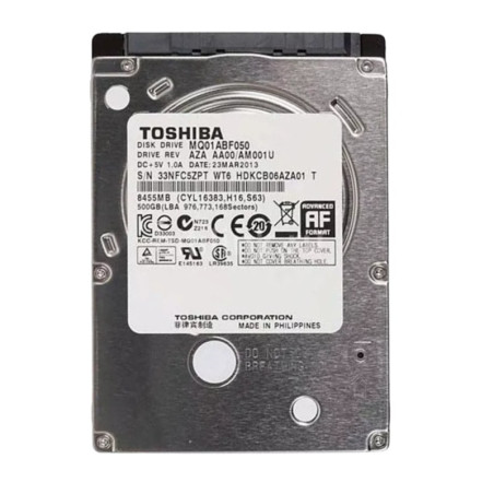 Disque dur Toshiba MQ01ABF050 – 500 Go 2,5 pouces SATA · Reconditionné
