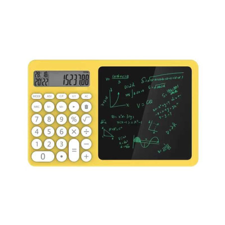 LCD writing tablet calculator yellow | Smarty