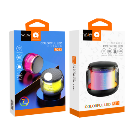 Mini Haut-Parleur Bluetooth avec Lumières RVB - WUW R213 - S