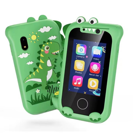 Toy Smartphone ECO KP08 Dinosaur – IPS screen, dual camera, Green