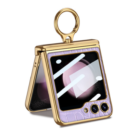 Coque Protection - Samsung Galazy Z Flip 5 (F731) - Violet Effet Matelassé — ECO · Smarty Paris 18e