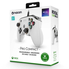 Manette Filaire Xbox Série X Nacon Pro Blanc - Audio Ref G0525 | Smart