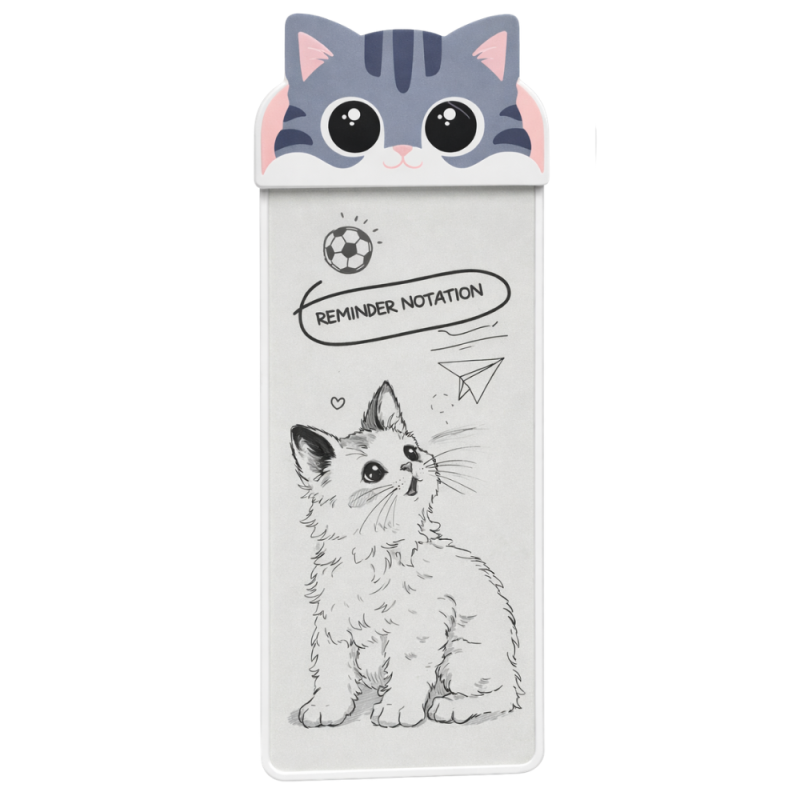 Magnetic LCD Writing Tablet ECO 7.4-inch – Cat Pattern, White