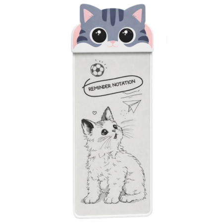 Magnetic LCD Writing Tablet ECO 7.4-inch – Cat Pattern, White