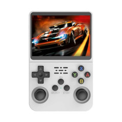 Mini Console de Jeu Vidéo Portable R36s Écran IPS 3,5" 64 Go - Blanc -
