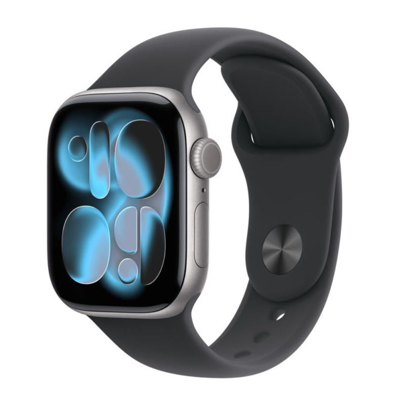 Montre Connectée Apple Watch Series 11 GPS 46mm Aluminium Gris Sidéral avec Bracelet Sport M/L Noir … — Apple · Smarty Paris 18e