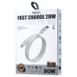 Câble REMAX Dofon Series RC-C026 – USB-C vers Lightning 20W 1 m Blanc Câble REMAX Dofon Series RC-C026 – USB-C vers Lightning 20W 1 m Blanc