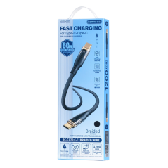 Câble Type-C / Type-C Tressé de Charge Rapide | Smarty Paris