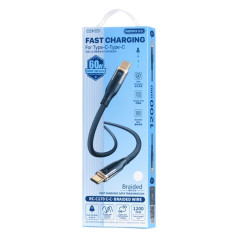 Câble REMAX RC-C170 USB-C/USB-C 60W Blanc | Smarty