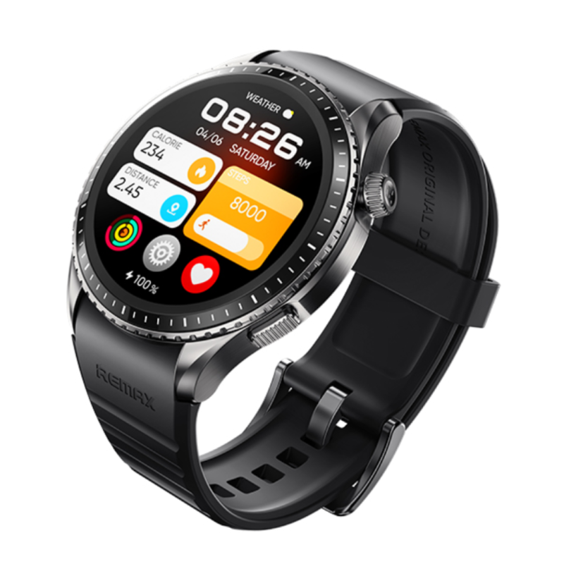 Montre Connectée 350mAh REMAX WATCH23 - écran AMOLED - Indice d'étanchéité 3ATM - Noir Montre Connectée 350mAh REMAX WATCH23 - écran AMOLED - Indice d'étanchéité 3ATM - Noir