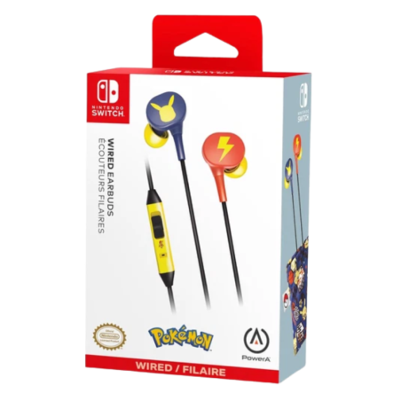 Écouteurs Filaires PowerA pour Nintendo Switch - Pikachu Blossom - Aud