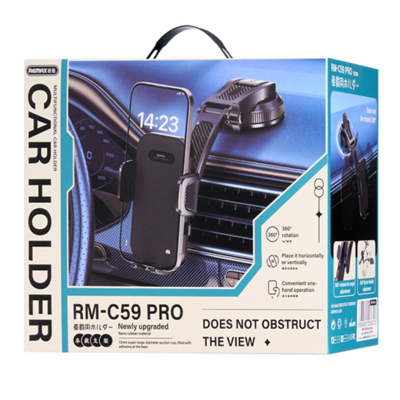 Support voiture multifonction REMAX RM-C59 PRO – Noir