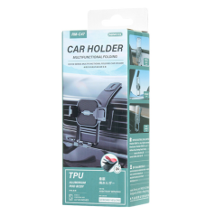 Foldable car holder REMAX RM-C47 Black | Smarty