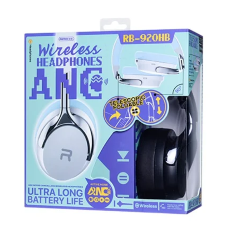 Wireless headphones REMAX RB-920HB – ANC 600mAh 60h Black