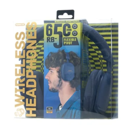 Casque sans fil Pliable 800 mAh REMAX RB-650HB - 70H d'Autonomie - Charge en 2H - Bleu