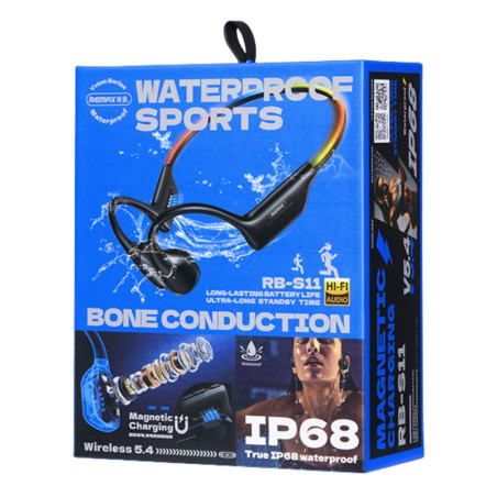 Bone Conduction Sports Headphones REMAX Yvton RB-S11 – Bluetooth 5.4 IP68 Orange