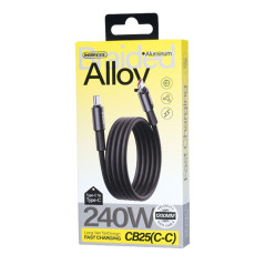 Câble REMAX CB25 C-C 240 W Noir | Smarty