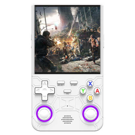 Mini Console de Jeu Vidéo Portable R36 ULTRA Écran 4" 256 Go - Blanc -