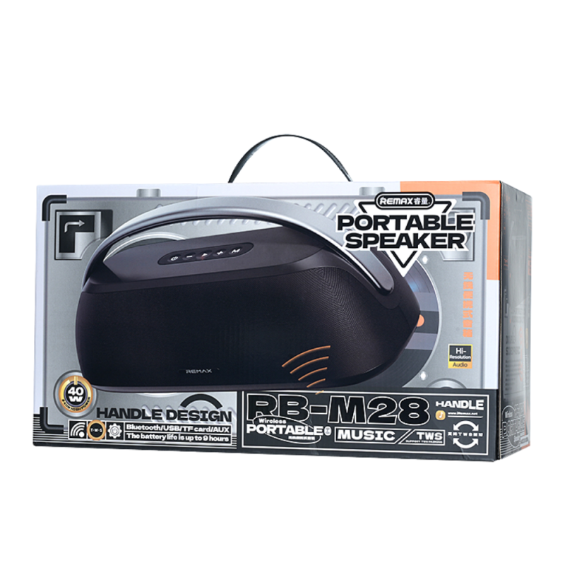 Enceinte portable sans fil REMAX Lighting RB-M28 - Noir