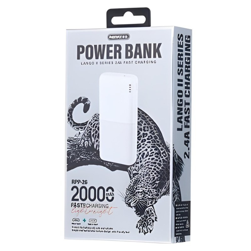 Batterie externe REMAX RPP-26 – 20 000 mAh Blanc
