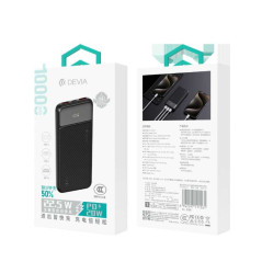 Batterie externe Devia 10 000 mAh EP198 Noir | Smarty