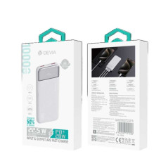 Batterie externe Devia 10 000 mAh EP198 Blanc | Smarty