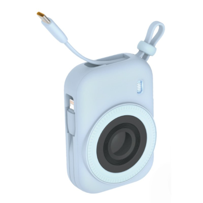 Batterie externe magnétique Devia Extreme Speed MINI - 9 600 mAh 22,5W 2 câbles intégrés Bleu Batterie externe magnétique Devia Extreme Speed MINI - 9 600 mAh 22,5W 2 câbles intégrés Bleu