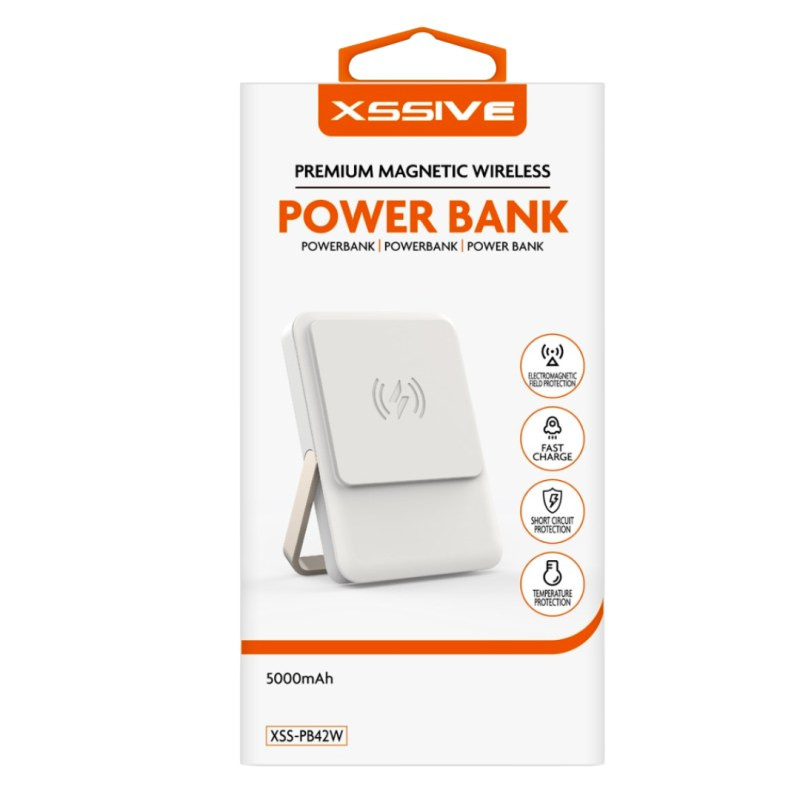 Batterie externe magnétique XSSIVE XSS-PB42W – 5 000 mAh Blanc