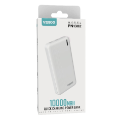 Power Bank 10000mAh - VISIOO PN1302 - Blanc | Smarty Paris 1