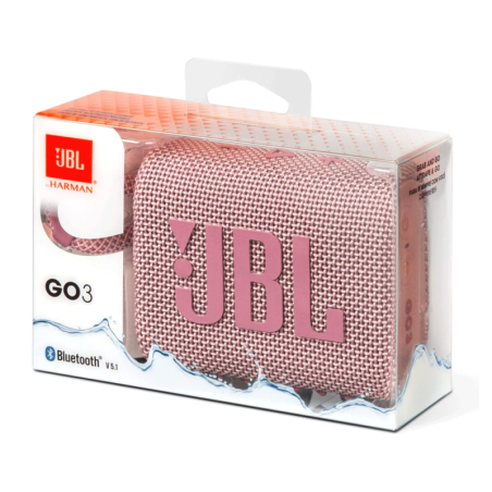 Enceinte Bluetooth Portable JBL Go 3 Rose IP67 5H - JBLGO3PINK - Audio