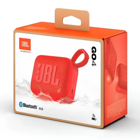 Enceinte Bluetooth Portable JBL Go 4 Rouge IP67 7H - JBLGO4RED - Audio