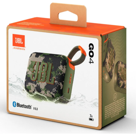 Enceinte Bluetooth portable JBL Go 4 Squad Militaire IP67 7H - JBLGO4S