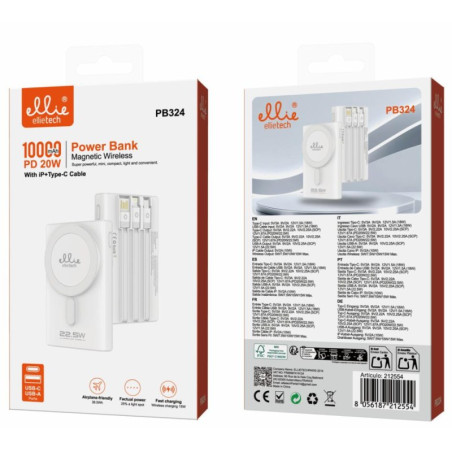 Batterie externe Ellietech PB324 – MagSafe 10 000 mAh 22,5 W