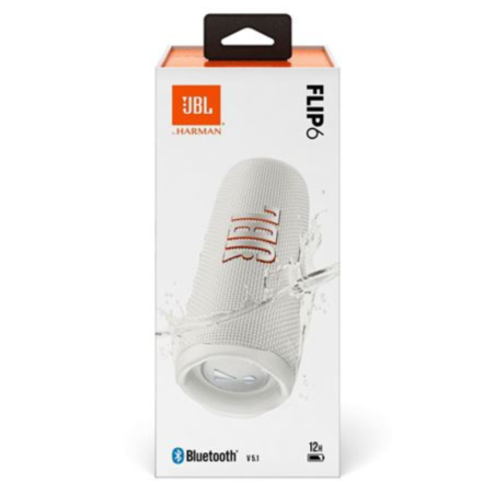 Enceinte Bluetooth sans fil JBL Flip 6 - JBLFLIP6WHT - Blanc - Audio R