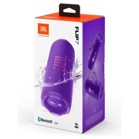 Enceinte Bluetooth sans fil JBL Flip 7 - JBLFLIP7PUR - Violet - Audio