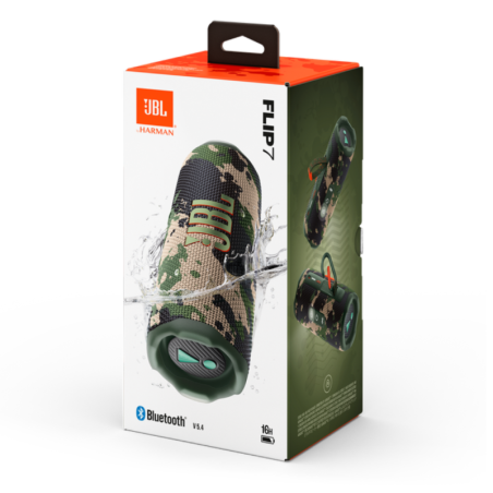 Enceinte Bluetooth sans fil JBL Flip 7 - JBLFLIP7SQUAD - Squad Vert -