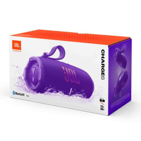 Enceinte Bluetooth Portable JBL Charge 6 - JBLCHARGE6PUR - Violet - Au