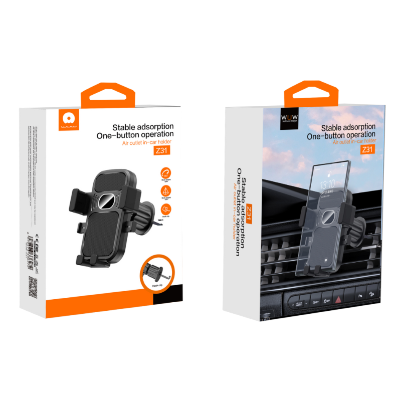 Support Téléphone Voiture - Noir (WUW-Z31) Support Téléphone Voiture - Noir (WUW-Z31)