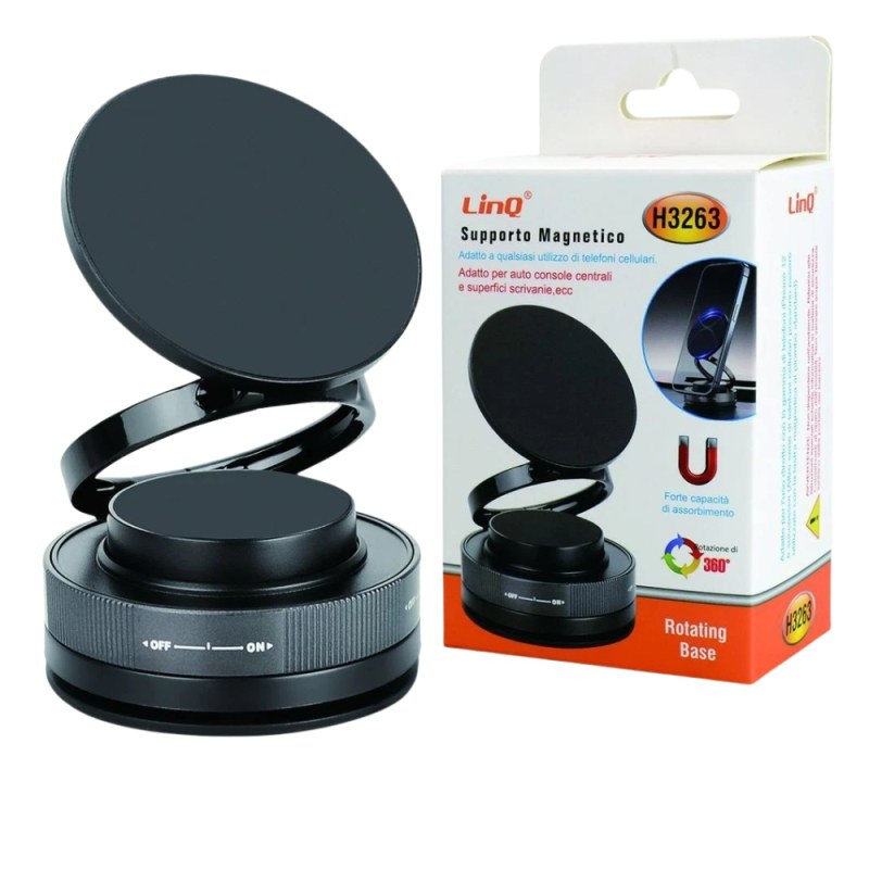 Support voiture magnétique pour téléphone LinQ H3263 Support voiture magnétique pour téléphone LinQ H3263