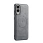 Coque De Protection En Cuir Avec Magsafe Pour Samsung - Gris Coque De Protection En Cuir Avec Magsafe Pour Samsung - Gris