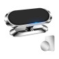 Support Téléphone Voiture Magnetique, Porte Telephone Voiture 360° Rotation - Argent