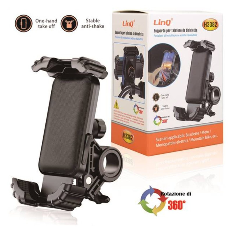 Support téléphone vélo LinQ H3382 – 4 à 7 pouces